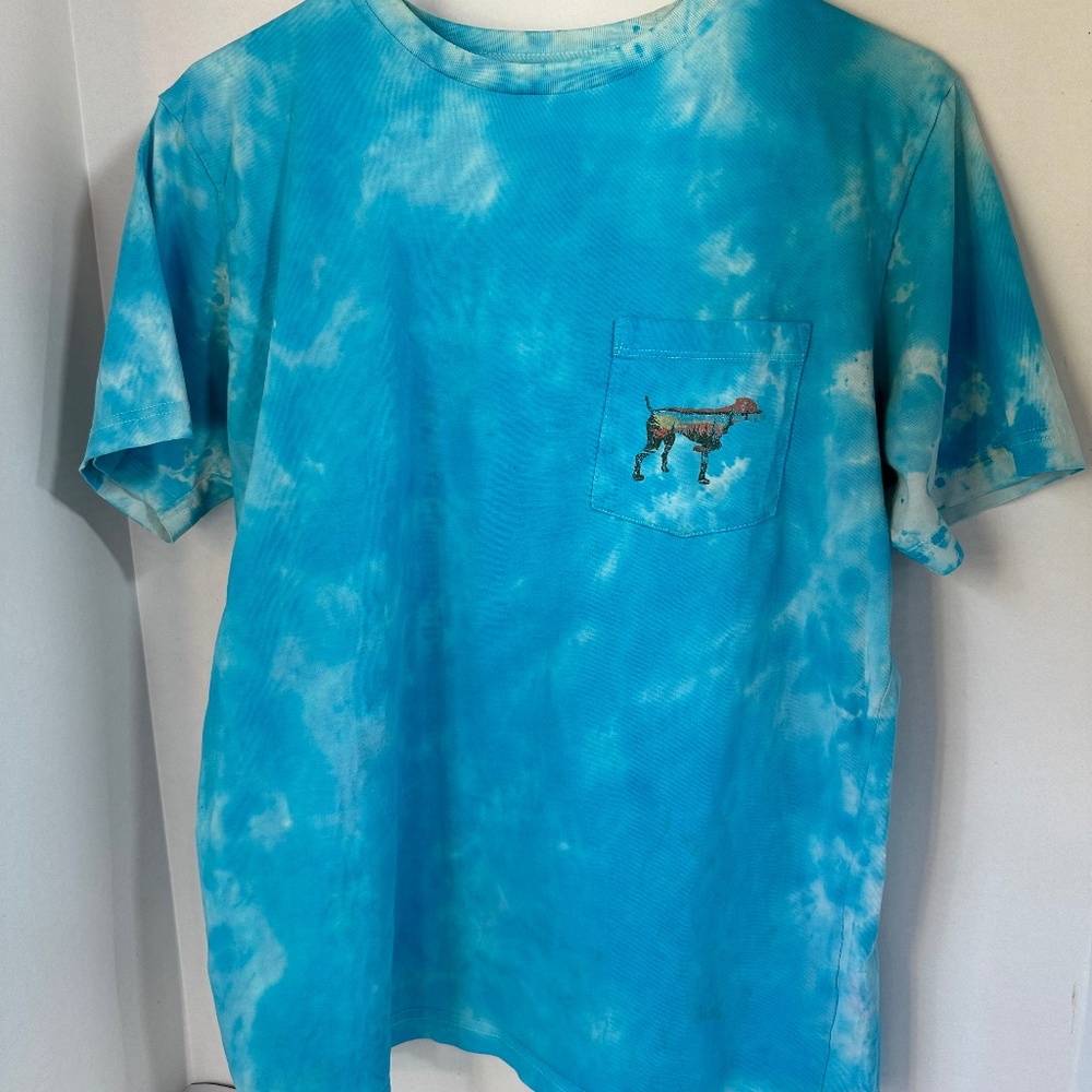 Southern Point co. Upcycled cute, casual, pretty, tie-dyed shirt size medium